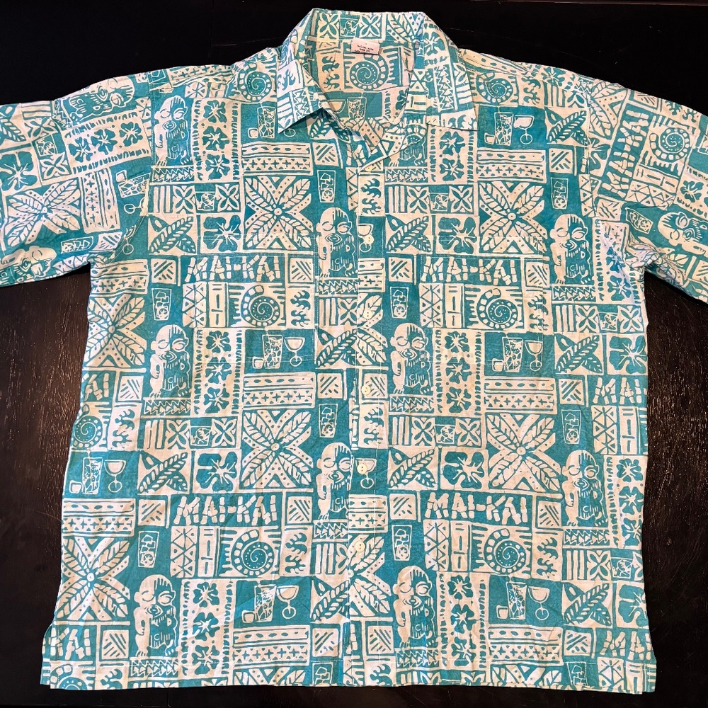 Rare Florida Mai Kai Men’s Aloha Shirt Size XXL